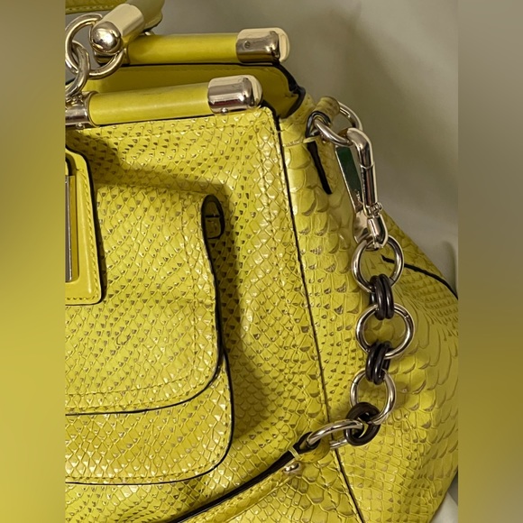Coach Chartreuse (Yellow-green) Satchel - Picture 4 of 13